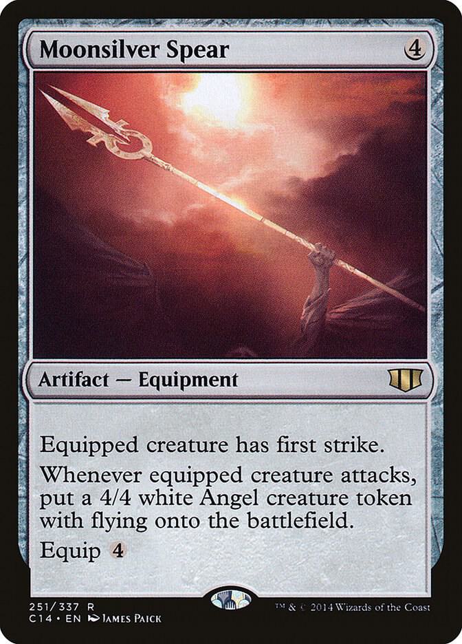 Moonsilver Spear 251 card from Commander 2014