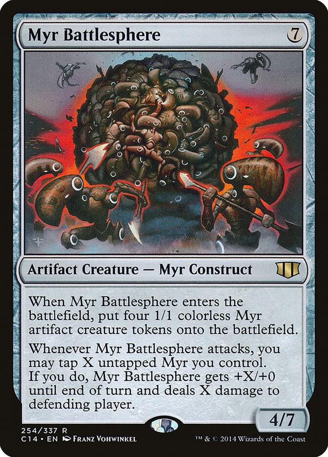 Myr Battlesphere 254 card from Commander 2014
