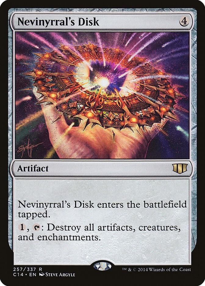 Nevinyrral's Disk 257 card from Commander 2014
