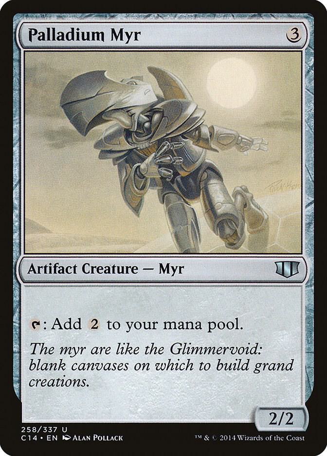 Palladium Myr 258 card from Commander 2014