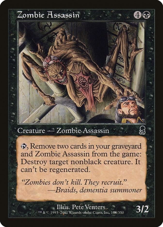 Zombie Assassin 168 card from Odyssey