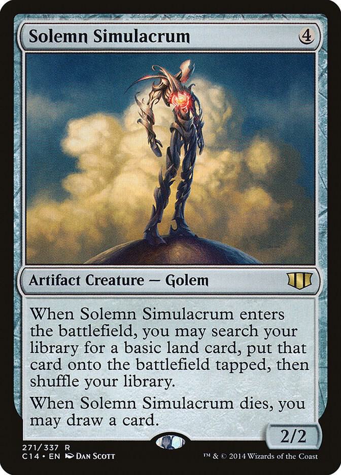 Solemn Simulacrum 271 card from Commander 2014