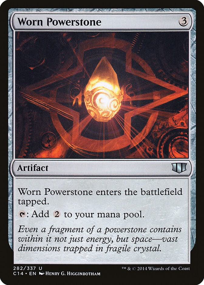 Worn Powerstone 282 card from Commander 2014
