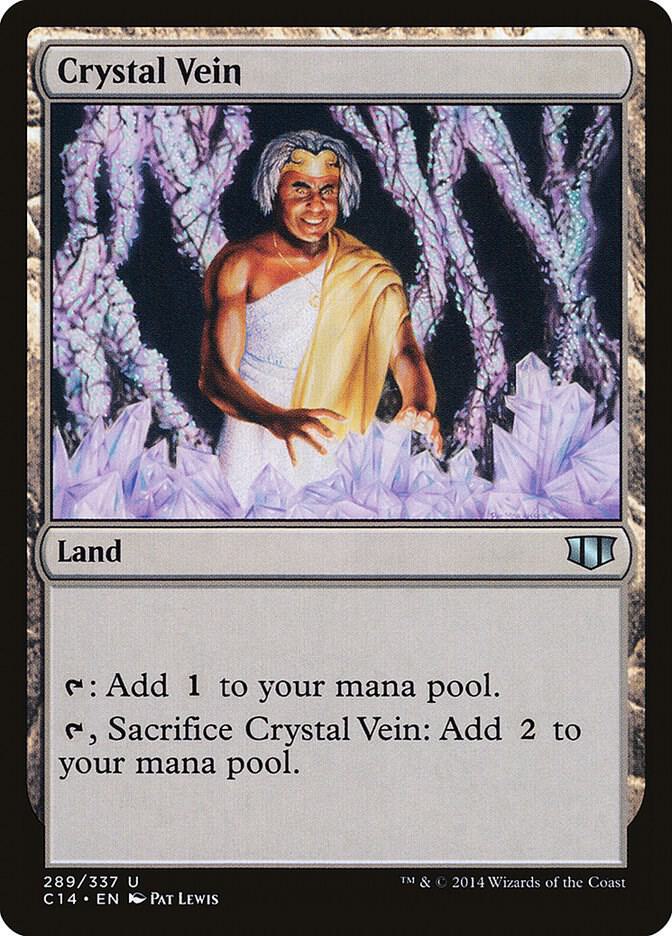 Crystal Vein 289 card from Commander 2014