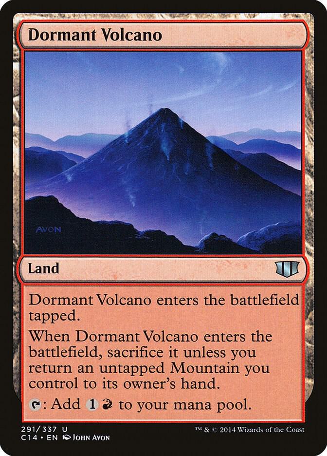 Dormant Volcano card from Commander 2014