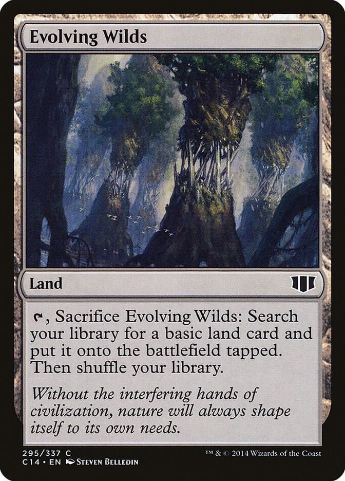 Evolving Wilds 295 card from Commander 2014