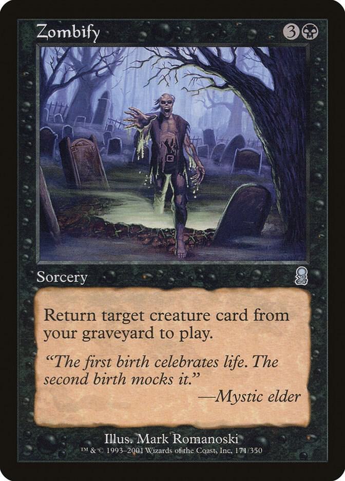 Zombify 171 card from Odyssey
