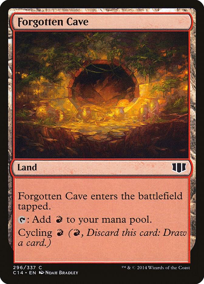 Forgotten Cave 296 card from Commander 2014
