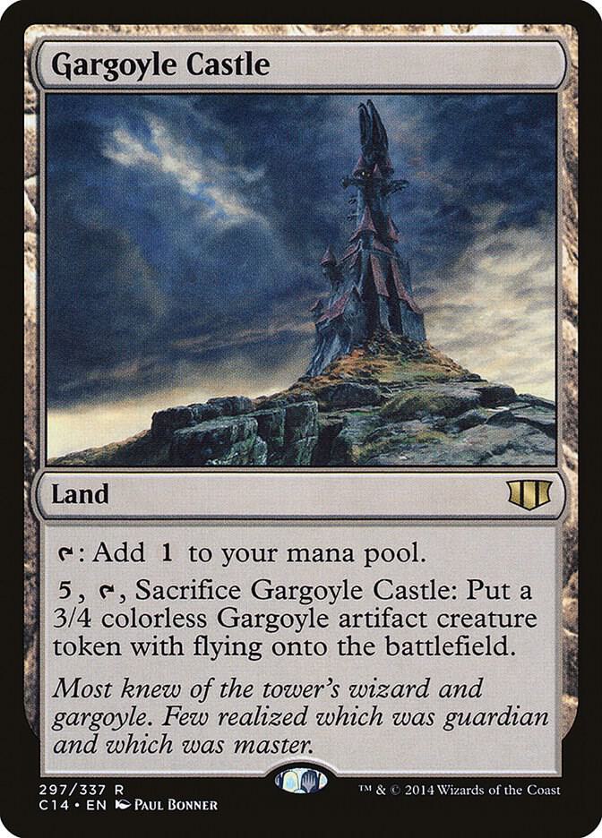 Gargoyle Castle 297 card from Commander 2014