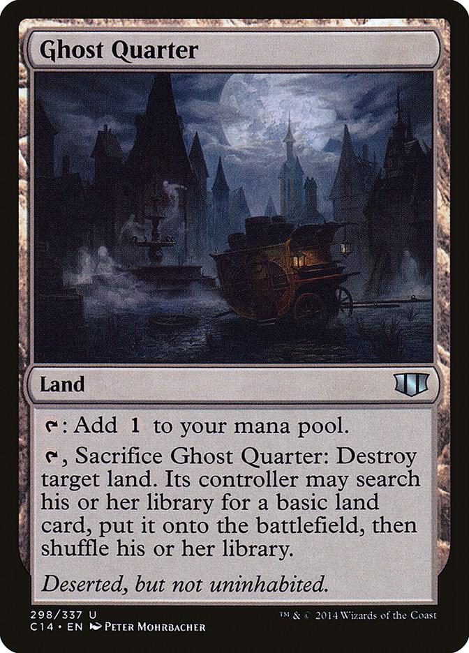 Ghost Quarter 298 card from Commander 2014