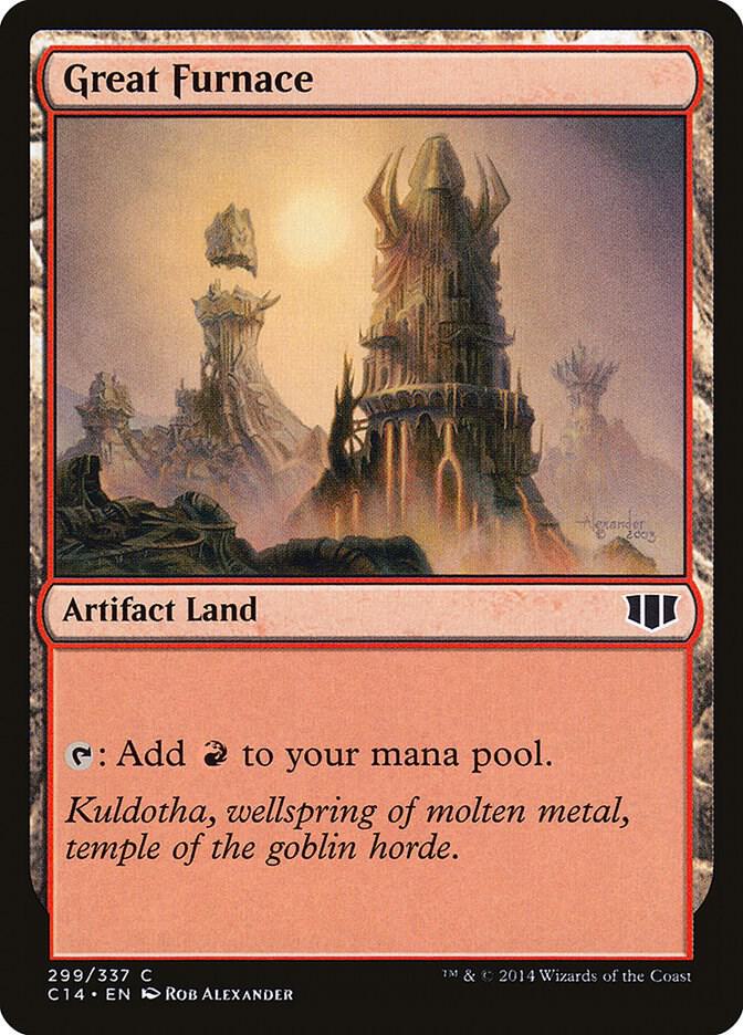 Great Furnace 299 card from Commander 2014