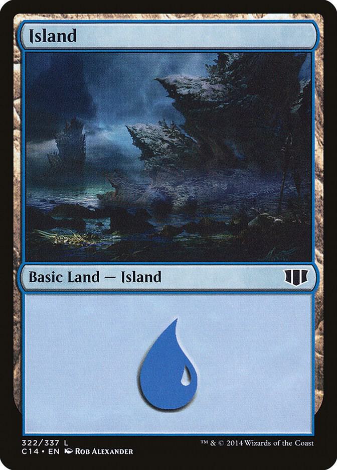 Island 322 card from Commander 2014