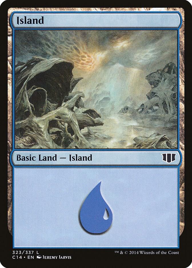 Island 323 card from Commander 2014