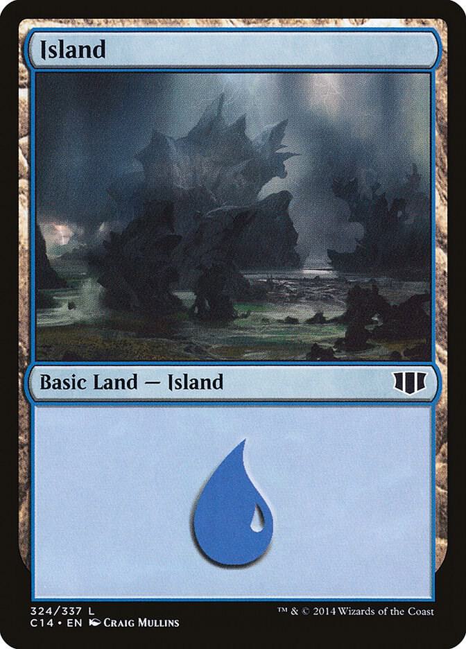 Island 324 card from Commander 2014