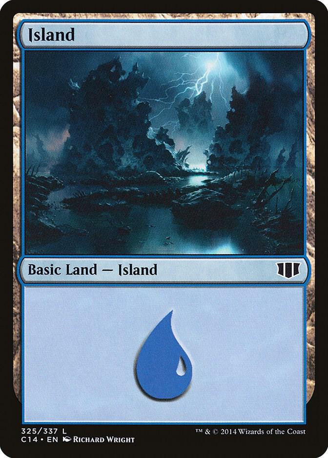 Island 325 card from Commander 2014