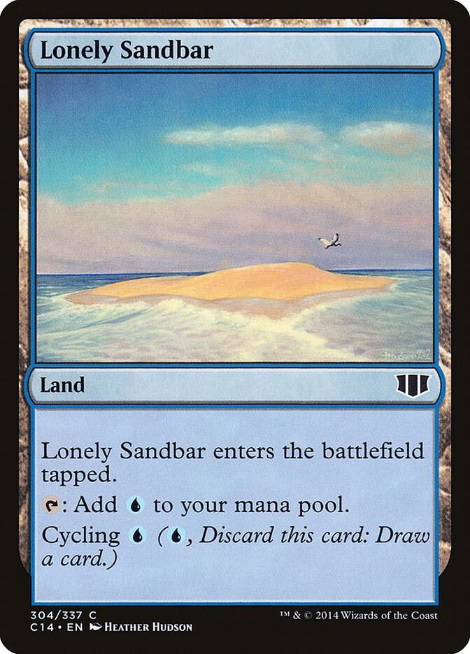 Lonely Sandbar 304 card from Commander 2014