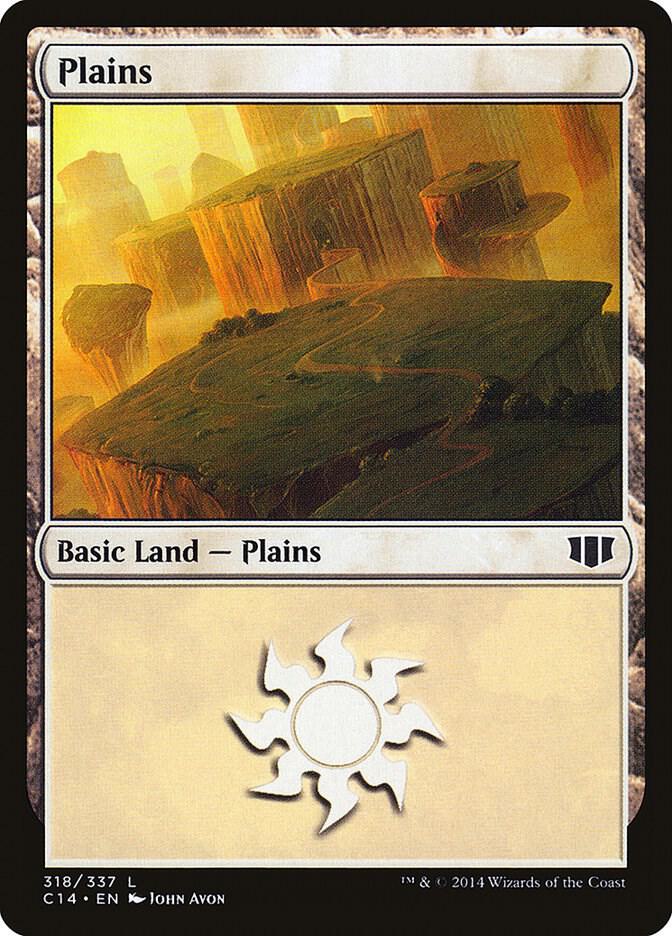 Plains 318 card from Commander 2014