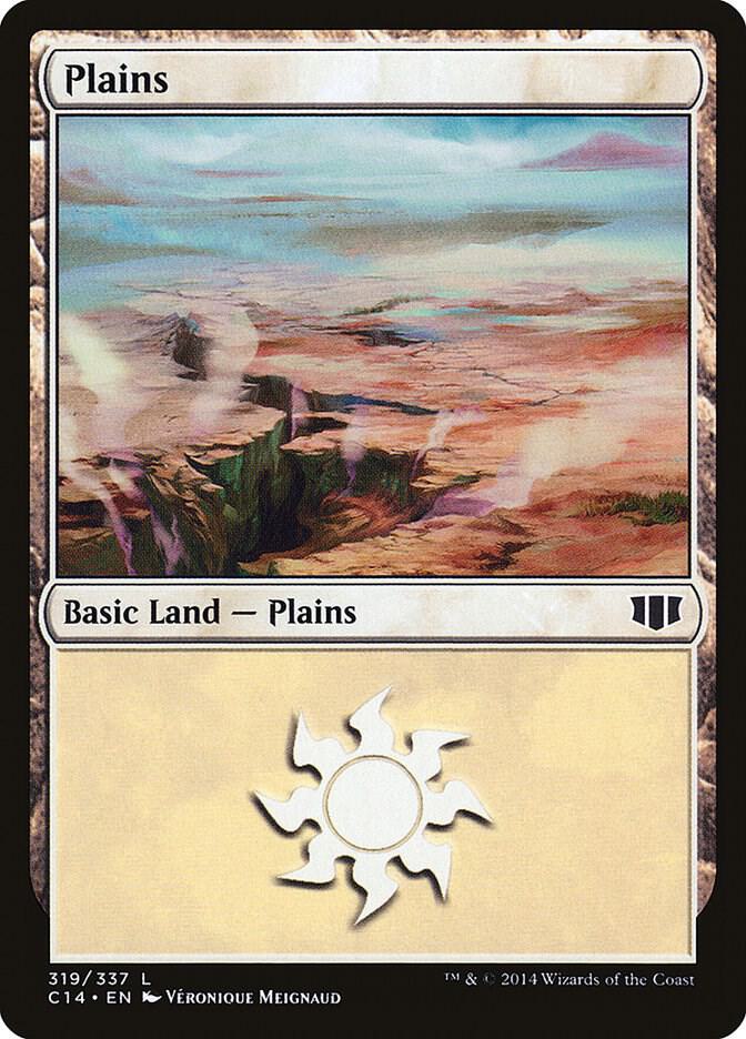 Plains 319 card from Commander 2014