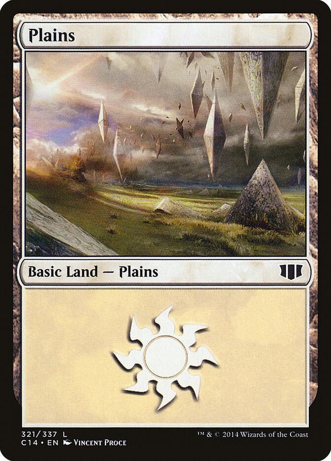 Plains 321 card from Commander 2014