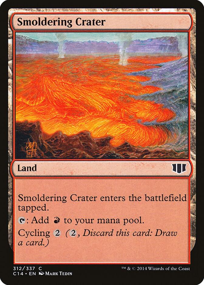 Smoldering Crater 312 card from Commander 2014