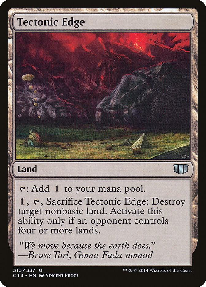 Tectonic Edge 313 card from Commander 2014