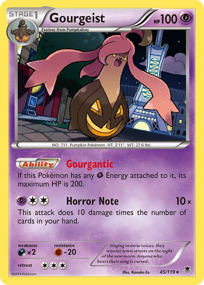 Gourgeist 45/119 card from XY - Phantom Forces