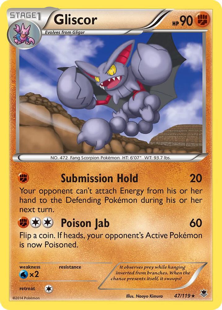 Gliscor 47/119 card from XY - Phantom Forces