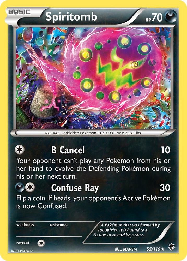 Spiritomb 55/119 card from XY - Phantom Forces