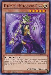 Elegy the Melodious Diva NECH-EN006 card from The New Challengers