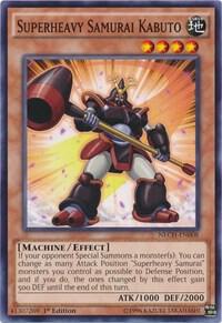 Superheavy Samurai Kabuto NECH-EN008 card from The New Challengers
