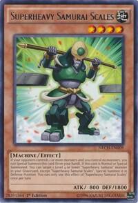 Superheavy Samurai Scales NECH-EN009 card from The New Challengers