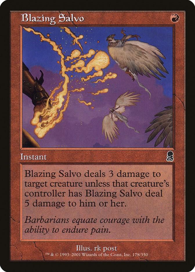 Blazing Salvo 178 card from Odyssey