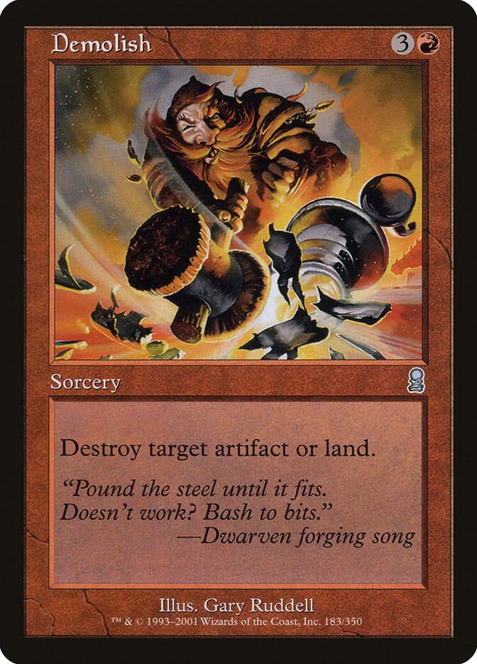 Demolish 183 card from Odyssey