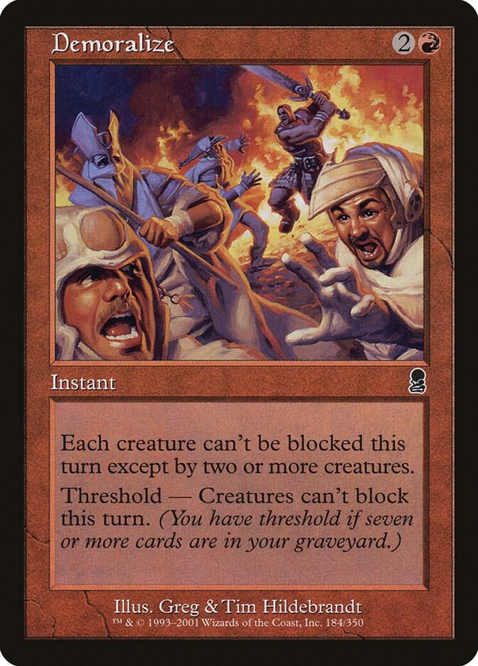 Demoralize 184 card from Odyssey