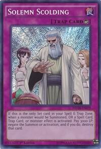 Solemn Scolding NECH-EN079 card from The New Challengers