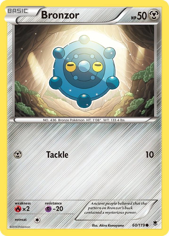 Bronzor 60/119 card from XY - Phantom Forces