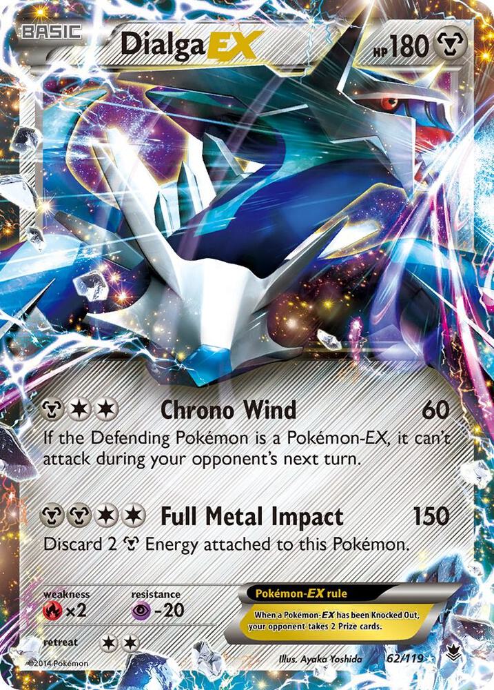 Dialga EX 62/119 card from XY - Phantom Forces
