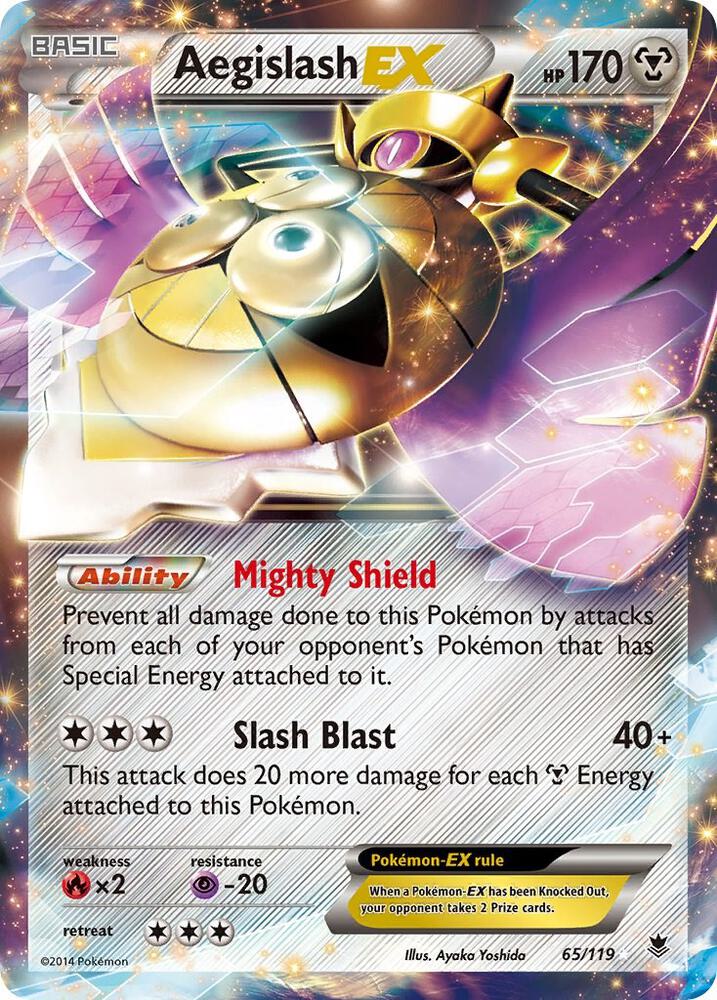 Aegislash EX 65/119 card from XY - Phantom Forces