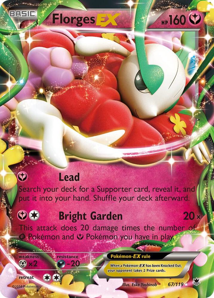 Florges EX 67/119 card from XY - Phantom Forces
