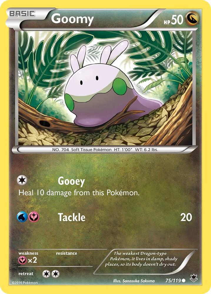 Goomy 75/119 card from XY - Phantom Forces
