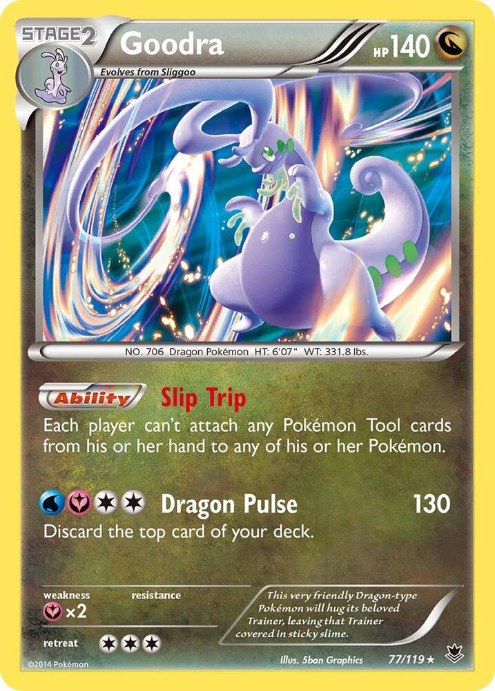 Goodra 77/119 card from XY - Phantom Forces