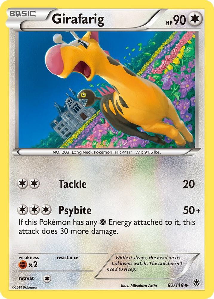 Girafarig 82/119 card from XY - Phantom Forces