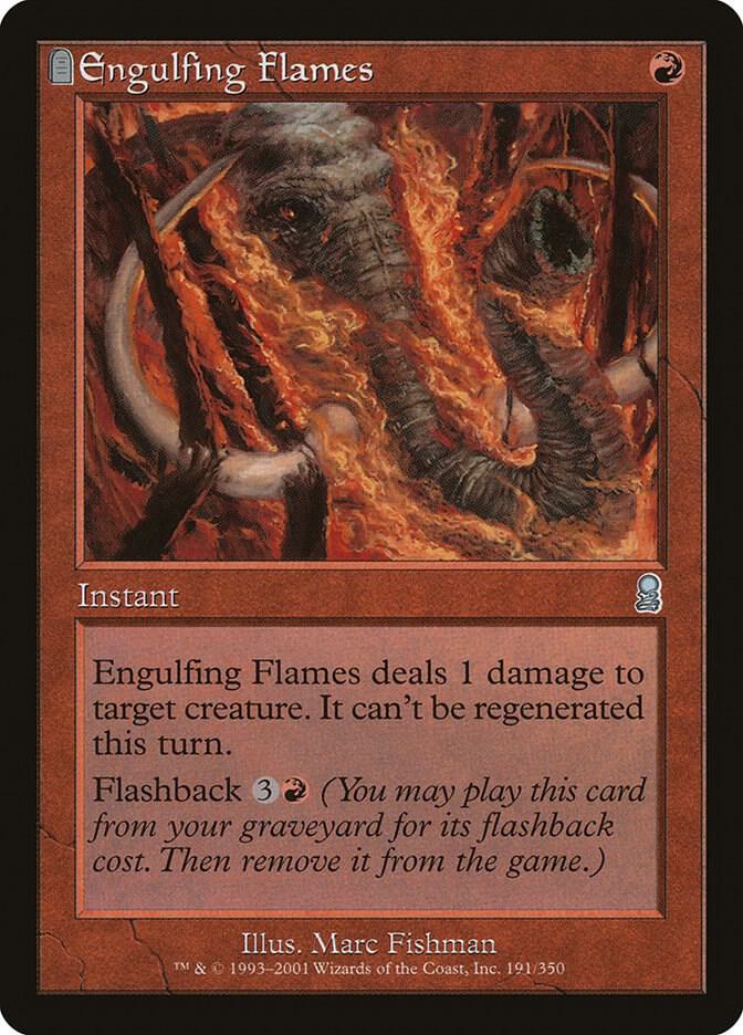 Engulfing Flames 191 card from Odyssey