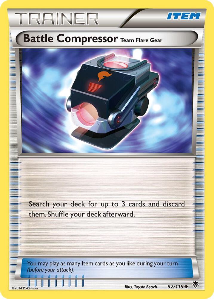 Battle Compressor 92/119 card from XY - Phantom Forces