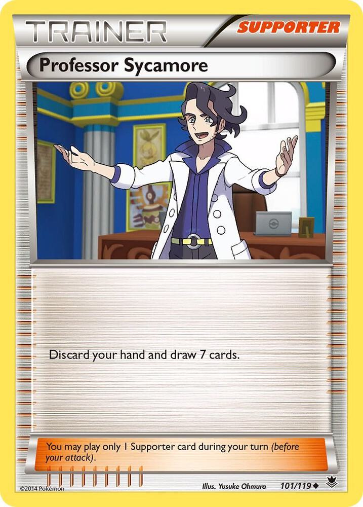 Professor Sycamore 101/119 card from XY - Phantom Forces