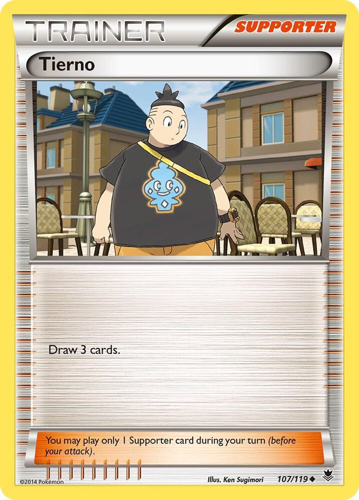 Tierno 107/119 card from XY - Phantom Forces