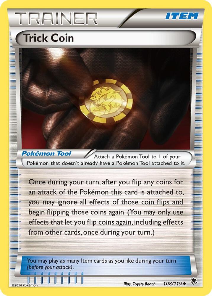 Trick Coin 108/119 card from XY - Phantom Forces