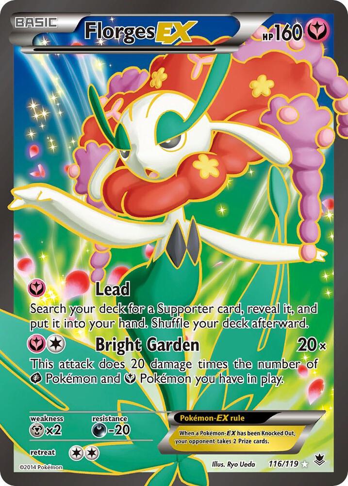 Florges EX (116 Full Art) 116/119 card from XY - Phantom Forces