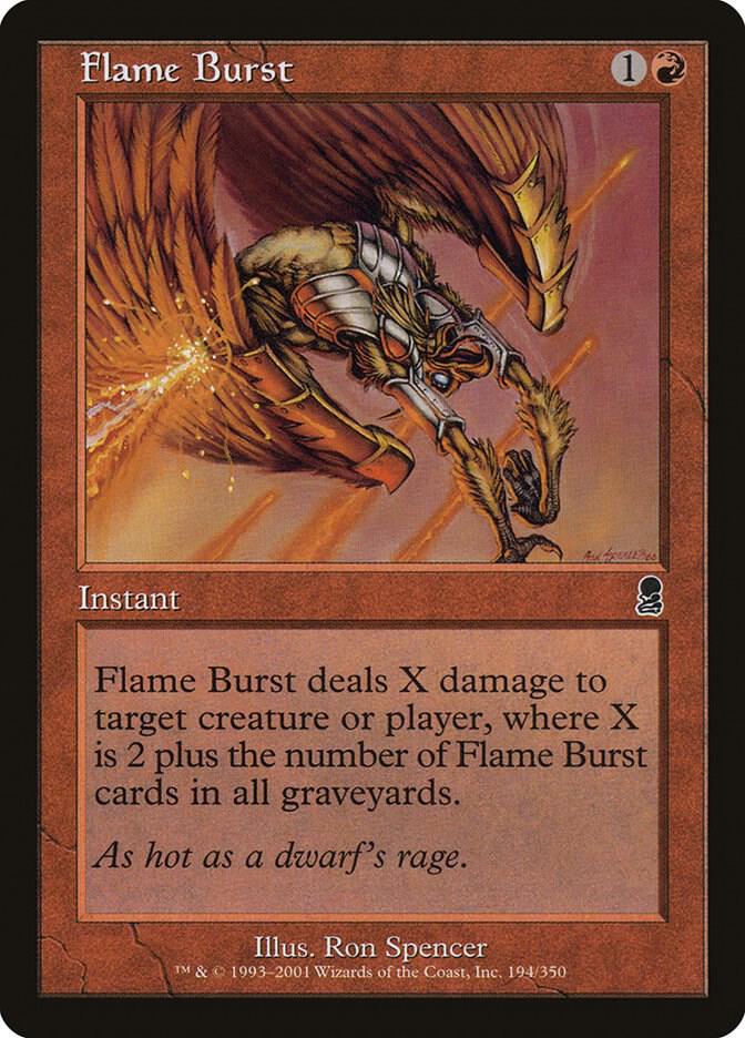 Flame Burst 194 card from Odyssey