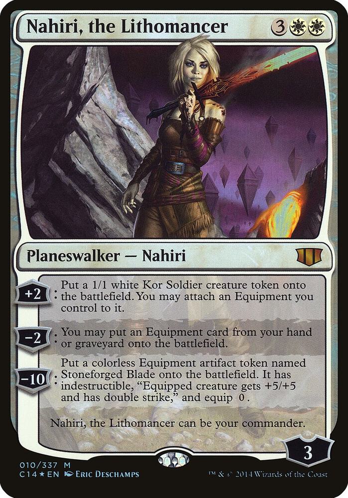 Nahiri, the Lithomancer (Commander 2014) 10 card from Oversize Cards